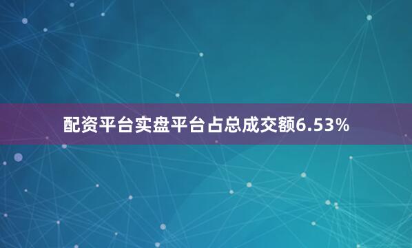 配资平台实盘平台占总成交额6.53%