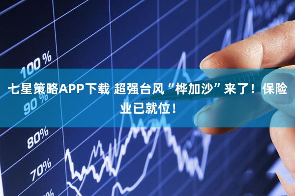 七星策略APP下载 超强台风“桦加沙”来了！保险业已就位！
